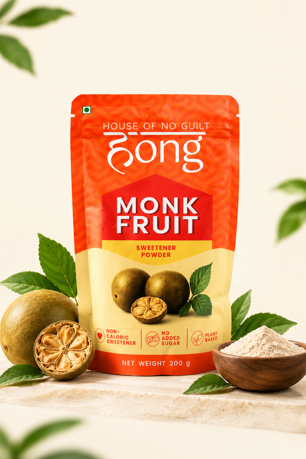 HONG sweetener pouch, front view